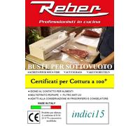 REBER BUSTE GOFFRATE PER SOTTOVUOTO 15X40 100PZ