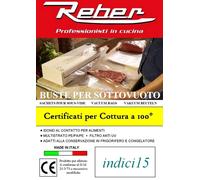 Buste Rotoli Sacchetti per Sottovuoto anche per cottura TUTTE le MISURE ITALIA