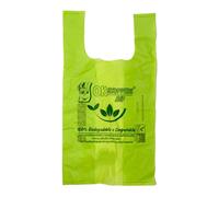 Buste Shopper 4 Kg Verdi con Manico - Biodegradabili Compostabili 30x57