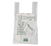 Buste Shopper 500 pezzi con Manico - Biodegradabili Compostabili 27x50