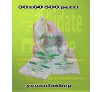 BUSTE SHOPPER BIODEGRADABILI COMPOSTABILI Cm 30+18x60 | SCATOLA DA 500 SACCHETTI, CONFORMI NORMATIVA EN13432