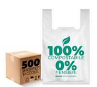 Buste Shopper Biodegradabili Piccole 10g - 500pz - 27x50cm - RMove
