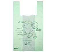 Buste Shoppers Sacchetti Biodegradabili Riutilizzabili con Manici, 1-2-4 Pacchi