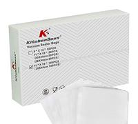 Buste Sottovuoto Alimenti Sacchetti-Sottovuoto-Alimenti: KitchenBoss Sacchetto Sottovuoto 100 Buste 28 x 40 cm,Sacchetti Sous Vide Ccottura,per Macchina Sottovuoto,Buste Goffrate