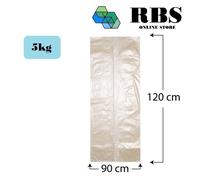 Buste spazzatura 90x120 ambra sacchi per immondizia resistenti rifiuti da 5 kg