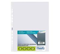 Favorit Buste Perforate 25 Pezzi – 25x35 cm Lucide Alto Spessore Trasparenti