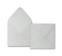 Buste trasparenti - 75 pezzi. Buste quadrate, 16 x 16 cm, 92 grammi al m², incollaggio a umido, senza finestra