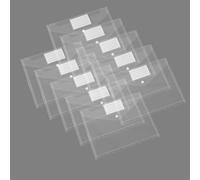 Buste Trasparenti A4,10 PCS Plastica Cartelline Cartelle Portadocumenti a 11 Fori con Buchi Copertine per Ufficio e Materiale Scolastico,Tasche Portadocumenti per l'archiviazione di Documenti