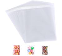 Buste trasparenti autoadesive formato A5, 15 x 25 cm, in cellophane, 15 x 25 cm, sacchetti trasparenti per biscotti, dolci, gioielli, biglietti, buste, immagini