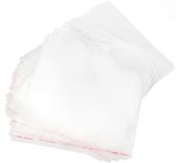 Buste Trasparenti in Cellophane Con Chiusura Adesiva, 200 Pezzi, 30 X 30 Cm