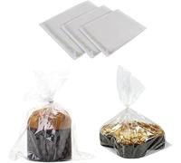Buste Trasparenti per Panettone, Pandoro e Colomba in Polipropilene Perfetta per Alimenti (100, 40x50 Cm)