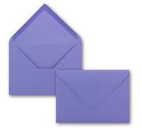 Buste viola - 75 pezzi - buste DIN C5 22,0 x 15,4 cm - Incollaggio a umido senza finestre - Natale, biglietti d'auguri - serie FarbenFroh
