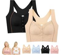 Bustella - Reggiseno correttore posturale comodo e modellante, bustella, con chiusura frontale, per anziani, 2PCS-C., 3XL