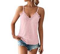 Bustier - Canottiera intima da donna con scollo a V, pizzo, alla moda, casual, double face, RD2, XL