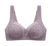 Bustier con coppe con abbottonatura sul retro, coppe modellanti, tracolla regolabile, reggiseno grande con ferretto, Viola chiaro, 42