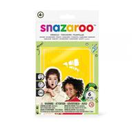 Snazaroo - Set di 6 stencil unisex per la pittura del viso, Mondo animale