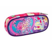 Portapenne Scuola SJ - Round Plus con elastici porta penne - Wondrous Girl Bambina - Rosa