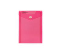 Bustina con bottone A6 verticale Opaline rosa