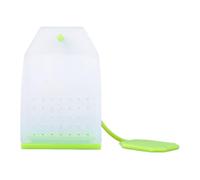 Bustina da tè in silicone - colino riutilizzabile e resistente al calore, materiale flessibile, facile da pulire, per preparare teiere alle erbe in verde