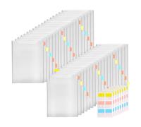 Bustina Di Documenti Trasparenti 30 Tasche Con 60 Indice | Organizzatore Portatile Per Documenti Per Studenti Insegnanti Adulti Ufficio Scuola
