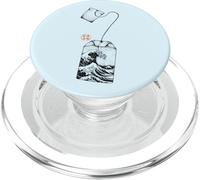 Bustina di tè Great Wave Estetica giapponese PopSockets PopGrip per MagSafe