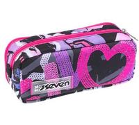 Bustina Doppia Seven Draft Heart, Jet Black