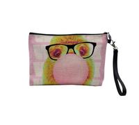 Bustina in lino - Work Work Work Lama Collage Vintage Illustration Art Humour Parodie Meme - Astuccio per trucco in tela effetto lino, portamonete - 15 x 10 cm, lino, 23.5 x 15 cm, Astuccio per il