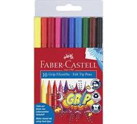 Bustina in plastica da 10 pennarelli Grip Colour Marker