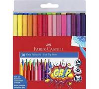`Faber-Castell - Fibre-Tip Pens Grip Colour Marker Set, 30 Pc (1553... Toy NUOVO