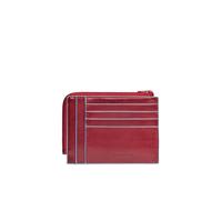 Bustina porta carte di credito in pelle con porta monete Blue Square Piquadro