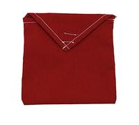 Bustina Porta Tutto Tinta Unita cm.14×13 in stoffa chiusura a strappo - Made In Italy (Bordeaux)