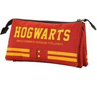 Harry Potter Gryffindor-Astuccio Triplo FAN, Rosso, 23 x 11 cm