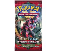 Bustina Sole e Luna - Invasione Scarlatta - ITA - Artwork Casuale - 10 Carte PO