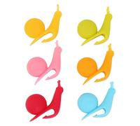 Bustine da tè - bustine | bustine di caffè | per il tè | 6 pz lumaca forma di lumaca in silicone Te Bag carta non sbiancata vuoto coulisse clip titolare Food Grade Drink Marker