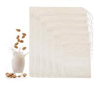 Bustine da tè Filtro - WENTS 10Pcs sacchetti filtro vuoto bustine di tè con cordoncino in cotone mussola borse per spezie erbe tè sfuso vin brulé infusore setaccio (Dieci dimensioni)