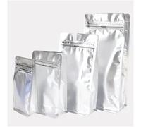 Bustine di caffè con valvola 50 pezzi Finitura opaca Rosa Grigio Blu Nero Buste di caffè tostato con chiusura lampo con valvola Sigillabile A prova di odore(Silver,250g with valve)
