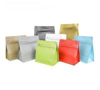 Bustine di caffè con valvola Borsa da 50 chicchi unidirezionale Custodia cerniera for conservazione degli alimenti for l'imballaggio
