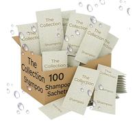 Bustine di gel shampoo, scatola da 100 x 10 ml, ideali per hotel, B & B, vacanze | pacchetti di benvenuto in hotel, mini articoli da toeletta, gel doccia da viaggio, essenziali da viaggio, essenziali