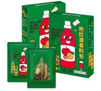 Bustine di Spezie Premium per Vin Brulé, per Vino Caldo e Sidro di Mele, Ingredienti Completamente Naturali, Perfette per le Serate Natalizie, Feste e Ritrovi.