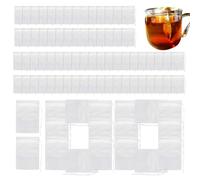 Bustine di tè sfuse - nodo stretto con coulisse, facile da riempire con nodo stretto, materiale non tessuto resistente, morbido e confortevole, pulizia senza problemi, sacchetti vuoti a prova di alte