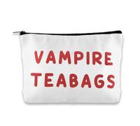 Bustine di tè vampiro borsa da viaggio per donne uomini accessori vampiro sacchetto sacchetto di Natale Halloween regali di compleanno per gli amanti del tè bevitore organizzatore contenitori per