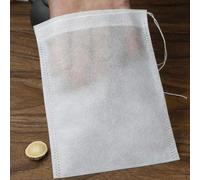 Bustine di tè vuote, 200/50 pezzi Bustine filtro for tè monouso Bustina di tè in tessuto non tessuto con coulisse Carta da filtro da cucina for caffè Erbe Tè sfuso(10x12cm,100Pcs)