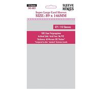 Bustine per carte di credito di alta qualità, super grandi (89 mm x 146 mm), 110 buste per confezione