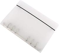 Bustine per rilegatura A5 A6 con copertina per rilegatura sistema di buste di bilancio in contanti sacchetti con cerniera a fogli mobili Pratico e intelligente