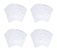 Bustine protettive per CD e DVD, buste di carta per supporti multimediali DVD e CD con chiusura a linguetta trasparente, colore bianco, confezione da