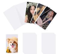 Bustine Protettive Trasparenti Magic, 100 Pezzi Sleeves Carte Bustine Interne Perfette, Adatto Per Bustine a Doppio Strato, Mini Foto, Carte Da Gioco, Robusto e Bello Da Vedere (58x89mm)