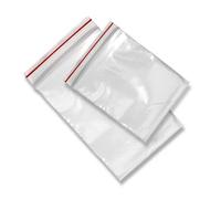 Bustine riutilizzabili, richiudibili, in plastica trasparente, con mini zip in poliestere autosigillante, con foro per appenderle, dimensioni: 30 x 40 cm (spessore di 45 mK), confezione da 300 pezzi