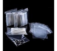 Bustine Trasparenti Richiudibili 10 * 15cm Sacchetti Grandi Plastica Richiudibili 100 Pezzi Bustine Chiusura Ermetica Medio Polietilene con Zip