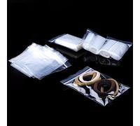 Bustine Trasparenti Richiudibili 12 * 18cm Sacchetti Grandi Plastica Richiudibili 100 Pezzi Bustine Chiusura Ermetica Medio Polietilene con Zip