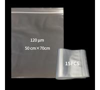 Bustine Trasparenti Richiudibili, Sealed Bag, Storage Bag, Press Seal Bags, Thickening and Durable, Suitable for Craft Supplies, Kosmetische, Clothing Storage 50X70CM 15Pcs